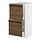 METOD/MAXIMERA - base cabinet with 2 drawers, white/Stensta dark brown ash veneer, 40x37x80 cm | IKEA Indonesia - PE951350_S1