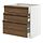METOD/MAXIMERA - base cabinet with 3 drawers, white/Stensta dark brown ash veneer, 80x60x80 cm | IKEA Indonesia - PE951335_S1
