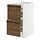 METOD/MAXIMERA - base cb 2 frnts/2 low/1 md/1 hi drw, white/Stensta dark brown ash veneer, 40x60x80 cm | IKEA Indonesia - PE951367_S1