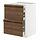 METOD/MAXIMERA - base cb 2 frnts/2 low/1 md/1 hi drw, white/Stensta dark brown ash veneer, 60x60x80 cm | IKEA Indonesia - PE951353_S1