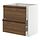 METOD/MAXIMERA - base cb 2 fronts/2 high drawers, white/Stensta dark brown ash veneer, 80x60x80 cm | IKEA Indonesia - PE951356_S1