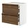 METOD/MAXIMERA - base cb 2 frnts/2 low/1 md/1 hi drw, white/Stensta dark brown ash veneer, 80x60x80 cm | IKEA Indonesia - PE951357_S1