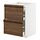 METOD/MAXIMERA - base cab f hob/2 fronts/3 drawers, white/Stensta dark brown ash veneer, 60x60x80 cm | IKEA Indonesia - PE951358_S1