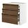 METOD/MAXIMERA - base cb 3 frnts/2 low/1 md/1 hi drw, white/Stensta dark brown ash veneer, 80x60x80 cm | IKEA Indonesia - PE951340_S1