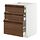 METOD/MAXIMERA - base cab f hob/3 fronts/3 drawers, white/Stensta dark brown ash veneer, 60x60x80 cm | IKEA Indonesia - PE951359_S1