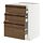 METOD/MAXIMERA - base cb 3 frnts/2 low/1 md/1 hi drw, white/Stensta dark brown ash veneer, 60x60x80 cm | IKEA Indonesia - PE951342_S1