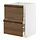 METOD/MAXIMERA - base cab f sink+2 fronts/2 drawers, white/Stensta dark brown ash veneer, 60x60x80 cm | IKEA Indonesia - PE951360_S1