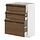 METOD/MAXIMERA - base cabinet with 3 drawers, white/Stensta dark brown ash veneer, 60x37x80 cm | IKEA Indonesia - PE951361_S1