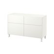 BESTÅ - Kombinasi penyimpanan dg pintu/laci, putih/Lappviken/Stubbarp putih, 120x42x74 cm