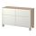 BESTÅ - storage combination w doors/drawers, white stained oak effect/Lappviken white, 120x42x74 cm | IKEA Indonesia - PE538402_S1