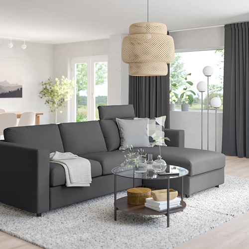 VIMLE sofa 3 dudukan dengan chaise longue