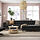 LANDSKRONA - 4-seat sofa with chaise longues, Grann/Bomstad black/wood | IKEA Indonesia - PE923421_S1