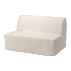 LYCKSELE HÅVET - Sofa tempat tidur 2 dudukan, Ransta alami