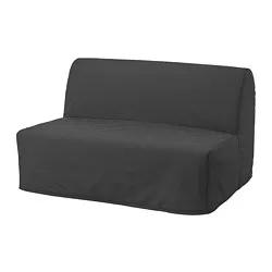 LYCKSELE HÅVET - Sofa tempat tidur 2 dudukan, Vansbro abu-abu tua