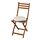 ASKHOLMEN - kursi, luar ruang, dapat dilipat cokelat tua/Frösön/Duvholmen krem | IKEA Indonesia - PE923457_S1