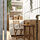 ASKHOLMEN - table for wall+1 fold chr, outdoor, dark brown/Frösön/Duvholmen beige, 70x44 cm | IKEA Indonesia - PE923474_S1