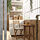 ASKHOLMEN - meja dinding+1 kursi lipat, l.ruang, cokelat tua/Kuddarna krem, 70x44 cm | IKEA Indonesia - PE923478_S1