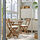 ASKHOLMEN - meja+2 kursi lipat, luar ruang, cokelat tua/Kuddarna krem, 60x62 cm | IKEA Indonesia - PE923510_S1