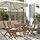 ASKHOLMEN - gateleg table+4 chairs, outdoor, foldable dark brown/Kuddarna beige | IKEA Indonesia - PE923518_S1