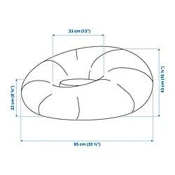 BRÄNNBOLL - Kursi santai gaming tiup, hijau terang