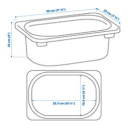 TROFAST - Storage box, white, 20x30x10 cm