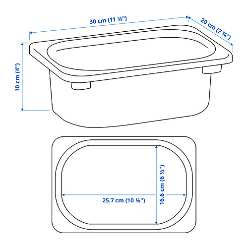 TROFAST Measurement Illustration