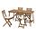 ASKHOLMEN - meja+4 kursi lipat, luar ruang, cokelat tua/Frösön/Duvholmen krem, 143x75 cm | IKEA Indonesia - PE923533_S1