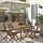 ASKHOLMEN - table+4 folding chairs, outdoor, dark brown/Frösön/Duvholmen beige, 143x75 cm | IKEA Indonesia - PE923541_S1