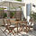 ASKHOLMEN - table+4 folding chairs, outdoor, dark brown/Kuddarna beige, 143x75 cm | IKEA Indonesia - PE923537_S1