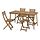 ASKHOLMEN - table+4 folding chairs, outdoor, dark brown, 143x75 cm | IKEA Indonesia - PE923539_S1