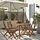 ASKHOLMEN - table+4 folding chairs, outdoor, dark brown, 143x75 cm | IKEA Indonesia - PE923538_S1