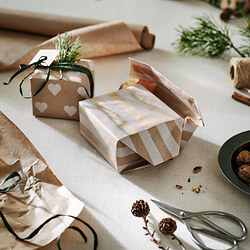 VINTERFINT - Rol kertas kado, pola campuran cokelat/putih, 3x0.7 m/2.10 m²