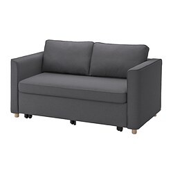 PÄRUP - 2-seat sofa-bed, Vissle grey