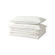 ÄNGSLILJA - Duvet cover and 2 pillowcases, white, 240x220/50x80 cm