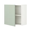 ENHET - Wall cb w 1 shlf/door, white/pale grey-green, 60x32x60 cm