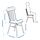 HÖGVED/NÄSINGE table and 2 chairs