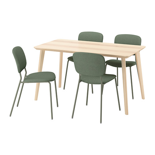VIHALS/LISABO table and 4 chairs