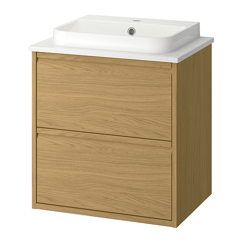 BACKSJÖN/ÄNGSJÖN wash-stnd w drawers/wash-basin