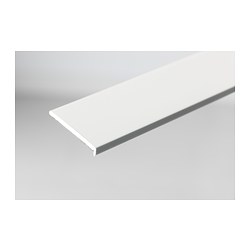 FÖRBÄTTRA - Cover strip and fittings, white, 59.7x2.2 cm