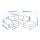 VIMLE - corner sofa, 3-seat, with open end/Grann/Bomstad black | IKEA Indonesia - PE746468_S1