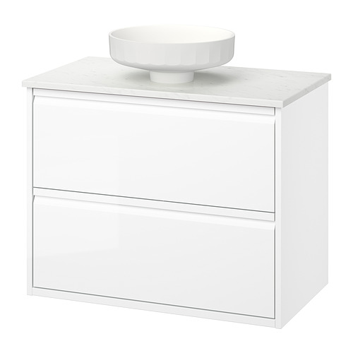 LERSJÖN/ÄNGSJÖN wash-stnd w drawers/wash-basin
