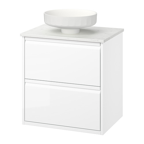 LERSJÖN/ÄNGSJÖN wash-stnd w drawers/wash-basin