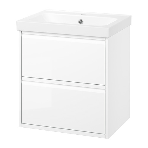 ORRSJÖN/ÄNGSJÖN meja cuci dgn laci-laci/wastafel
