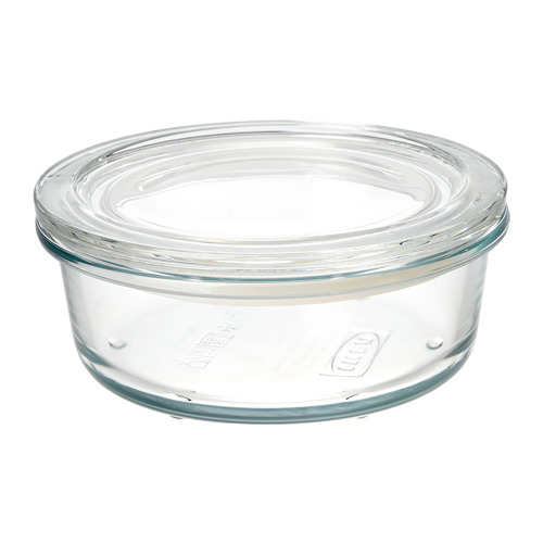 IKEA 365+ food container with lid, glass, 400 ml | IKEA Indonesia