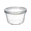 IKEA 365+ - Wadah makanan dengan penutup, kaca, 600 ml
