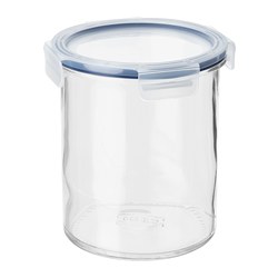 IKEA 365+ - Stoples dengan penutup, kaca/plastik, 1.7 l