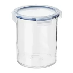 IKEA 365+ - Stoples dengan penutup, kaca/plastik, 1.7 l