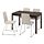 EKEDALEN/LILLÅNÄS - table and 4 chairs, dark brown/chrome-plated Gunnared beige, 120/180 cm | IKEA Indonesia - PE884514_S1