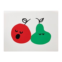 GRÖNFINK - Place mat, red/green, 30x40 cm