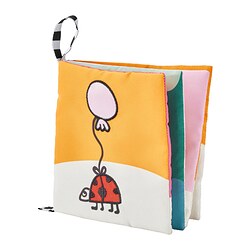GRÖNFINK - Buku bermain, aneka warna, 14x14 cm